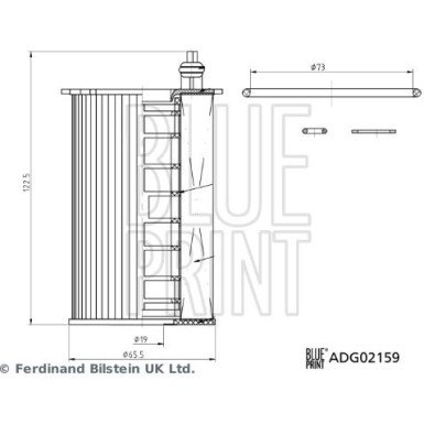 Blue Print | Ölfilter | ADG02159