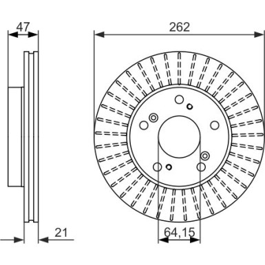 BOSCH | Bremsscheibe | 0 986 479 687