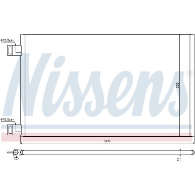 Nissens | Kondensator, Klimaanlage | 940184