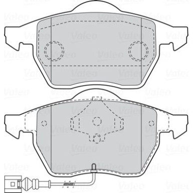 Valeo | Bremsbelagsatz, Scheibenbremse | 301486