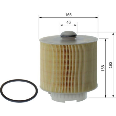 BOSCH F 026 400 028 Luftfilter