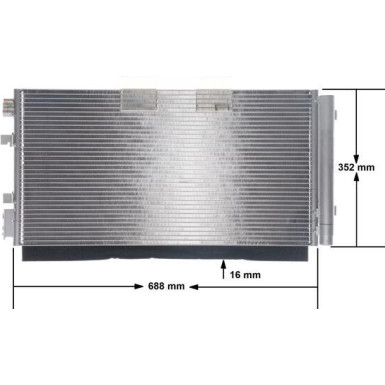 Mahle | Kondensator, Klimaanlage | AC 44 000S