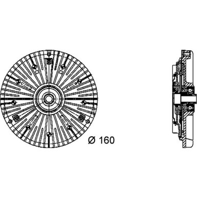 Mahle | Kupplung, Kühlerlüfter | CFC 54 000P
