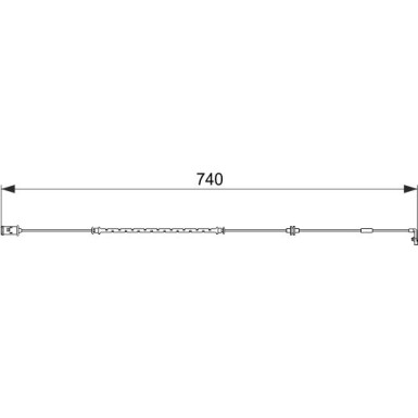 BOSCH | Warnkontakt, Bremsbelagverschleiß | 1 987 474 587