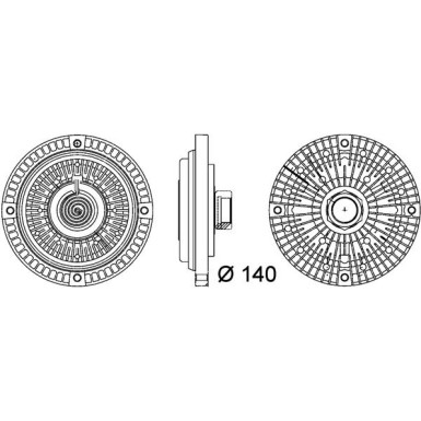 Mahle | Kupplung, Kühlerlüfter | CFC 105 000P