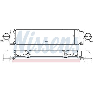 Nissens | Ladeluftkühler | 96346