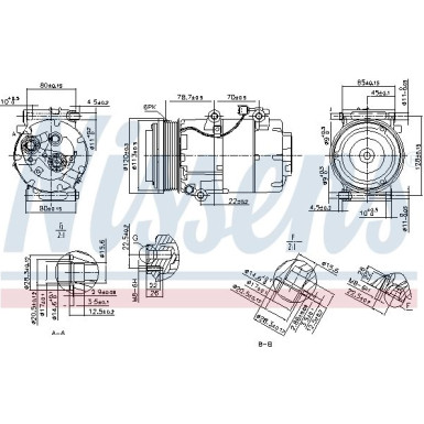 Nissens | Kompressor, Klimaanlage | 89388