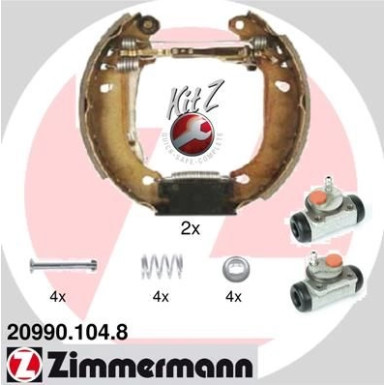 Zimmermann | Bremsbackensatz | 20990.104.8