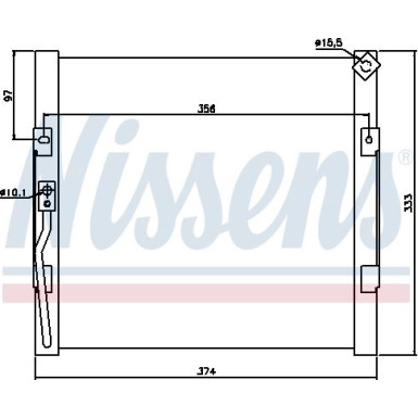 Nissens | Kondensator, Klimaanlage | 94289