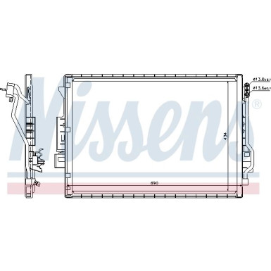 Nissens | Kondensator, Klimaanlage | 940137