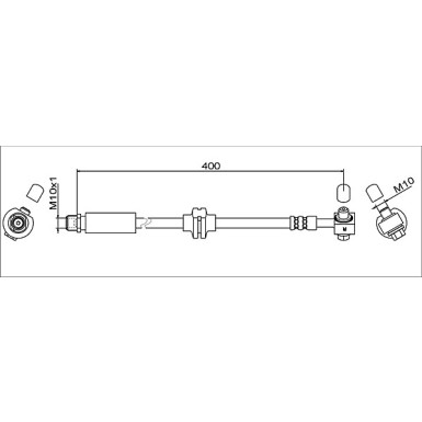 Metzger | Bremsschlauch | 4111622