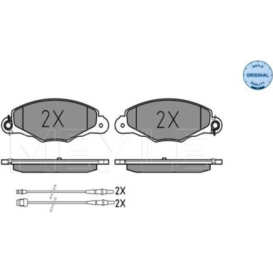 Meyle | Bremsbelagsatz, Scheibenbremse | 025 231 3518/W