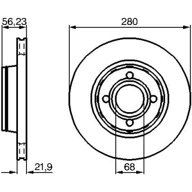 BOSCH | Bremsscheibe | 0 986 478 128