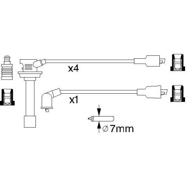 BOSCH | Zündleitungssatz | 0 986 356 756