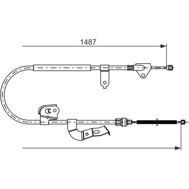 BOSCH | Seilzug, Feststellbremse | 1 987 477 952