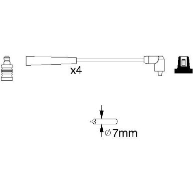 BOSCH | Zündleitungssatz | 0 986 356 818