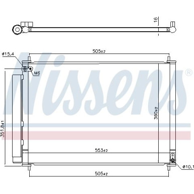 Nissens | Kondensator, Klimaanlage | 940537