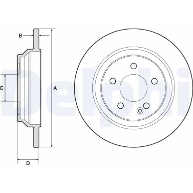 Delphi | Bremsscheibe | BG4811C