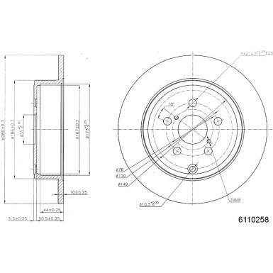 Metzger | Bremsscheibe | 6110258