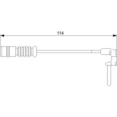 BOSCH | Warnkontakt, Bremsbelagverschleiß | 1 987 473 011