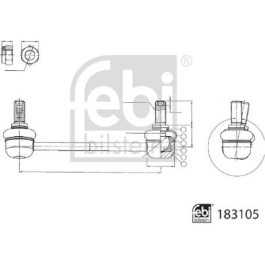 FEBI BILSTEIN 183105 Koppelstange