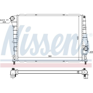 Nissens | Kühler, Motorkühlung | 60059