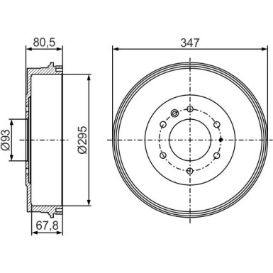 BOSCH | Bremstrommel | 0 986 477 280