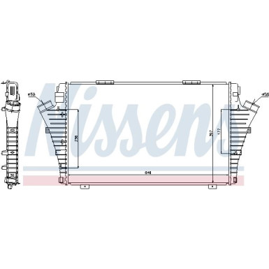 Nissens | Ladeluftkühler | 96646