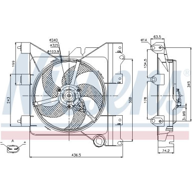 Nissens | Lüfter, Motorkühlung | 85316