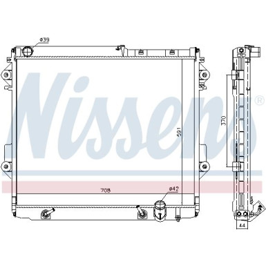 Nissens | Kühler, Motorkühlung | 646826