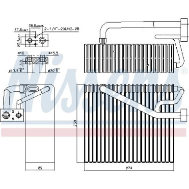 Nissens | Verdampfer, Klimaanlage | 92211