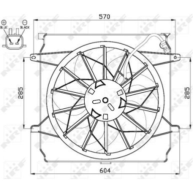 NRF | Lüfter, Motorkühlung | 47529