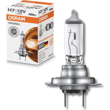 OSRAM 64210 H7 Glühlampe 12V 55W PX26d, 3200K, Halogen