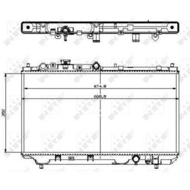 NRF | Kühler, Motorkühlung | 509512