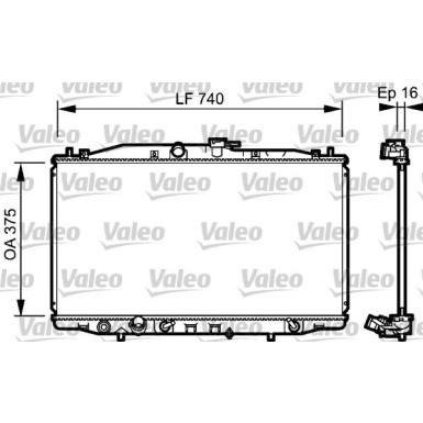 Valeo | Kühler, Motorkühlung | 735050