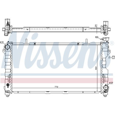 Nissens | Kühler, Motorkühlung | 61005