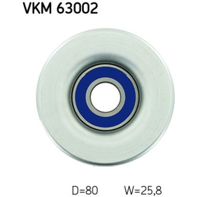 SKF | Umlenk-/Führungsrolle, Keilrippenriemen | VKM 63002