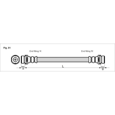 Metzger | Bremsschlauch | 4112503