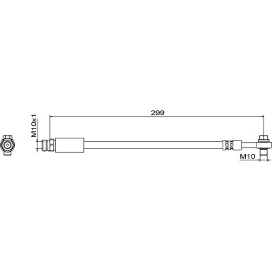 Metzger | Bremsschlauch | 4111827