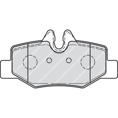 Ferodo | Bremsbelagsatz, Scheibenbremse | FVR1494