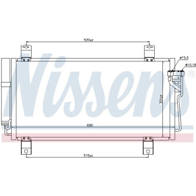 Nissens | Kondensator, Klimaanlage | 940032