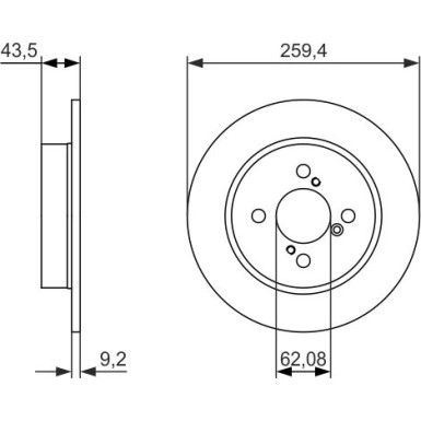 BOSCH | Bremsscheibe | 0 986 479 792