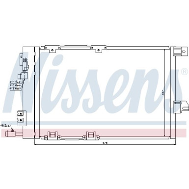 Nissens | Kondensator, Klimaanlage | 94384