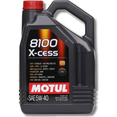 102870 MOTUL 8100 X-CESS 5W-40 Motoröl, 5l