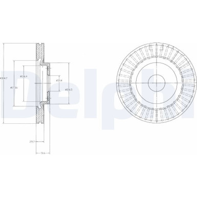 Delphi | Bremsscheibe | BG4214