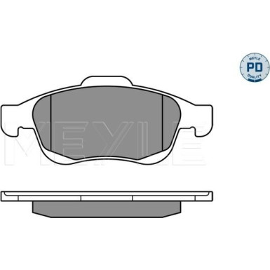 Meyle | Bremsbelagsatz, Scheibenbremse | 025 245 3818/PD
