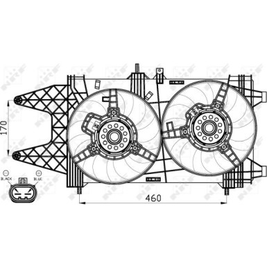 NRF | Lüfter, Motorkühlung | 47542