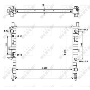 NRF | Kühler, Motorkühlung | 55334