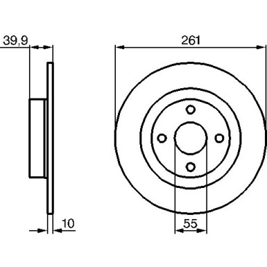 BOSCH | Bremsscheibe | 0 986 479 128