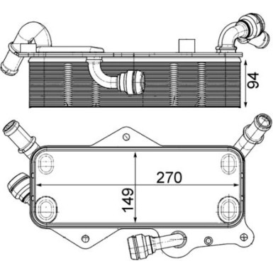 Mahle | Ölkühler, Automatikgetriebe | CLC 218 000P